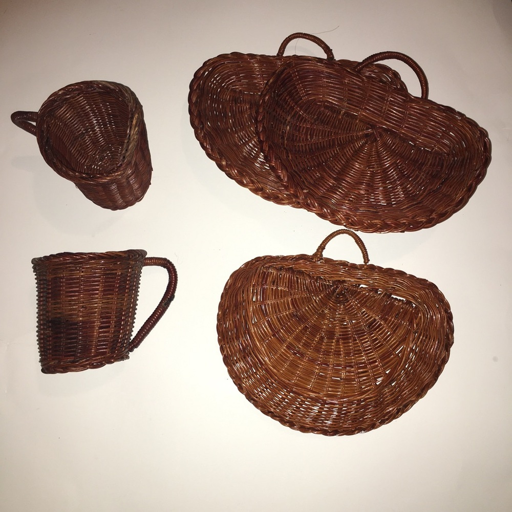 Straw man made Cups and Plates